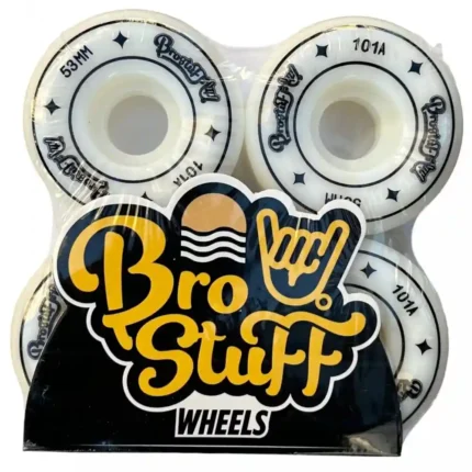 Колеса для скейтборда BroStuff Original Logo White 101A