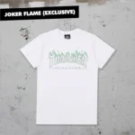 Футболка Thrasher green and purple flame LOGO chest