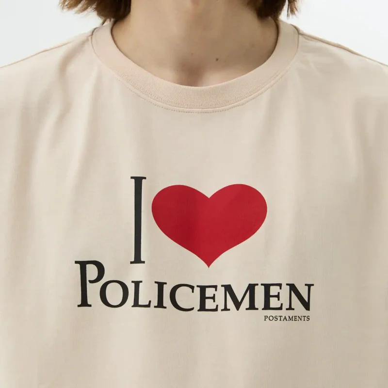 Футболка Postaments Policeman beige