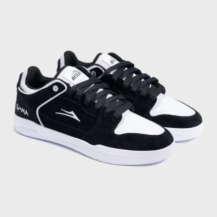 Кеды Lakai Telford Low Chris Joslin (Black/White) — вид сбоку и спереди