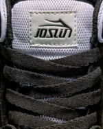 Кеды Lakai Telford Low Chris Joslin (Black/White) — деталь язычка и шнуровки